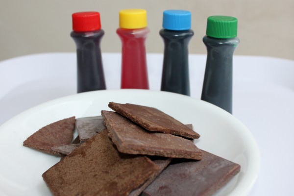 chocolate and artificial food color